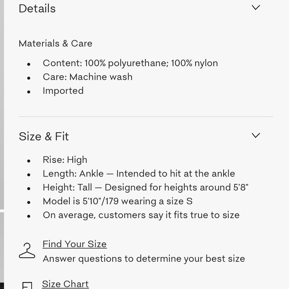 Wilfred Free Daria Vegan Leather Leggings Size S - Picture 8 of 13